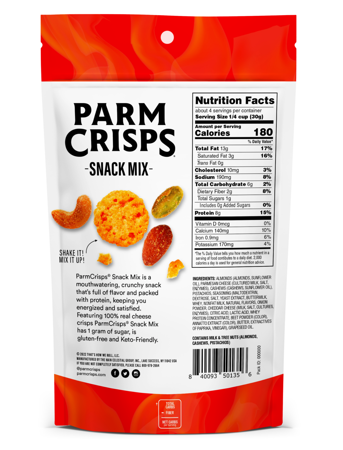 Screamin’ Hot Snack Mix ParmCrisps